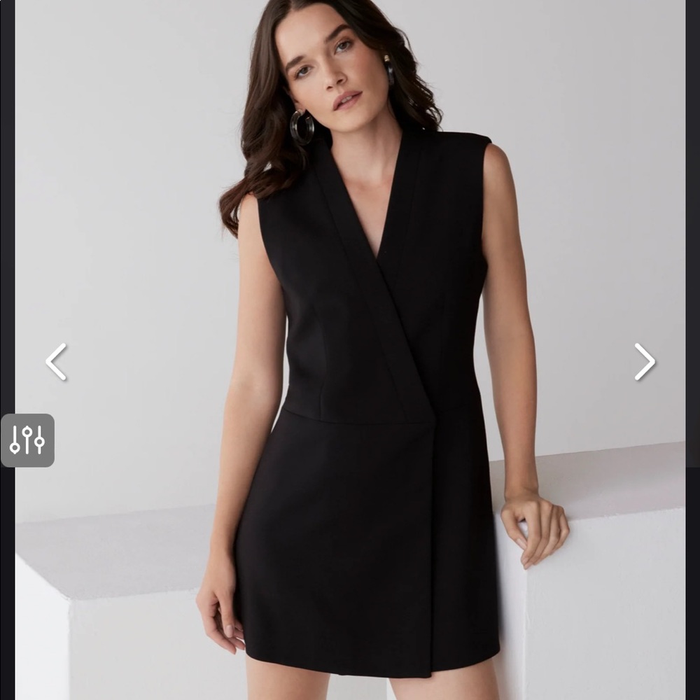 BCBGMaxAzria LARA WRAP VEST DRESS - Picture 2 of 8